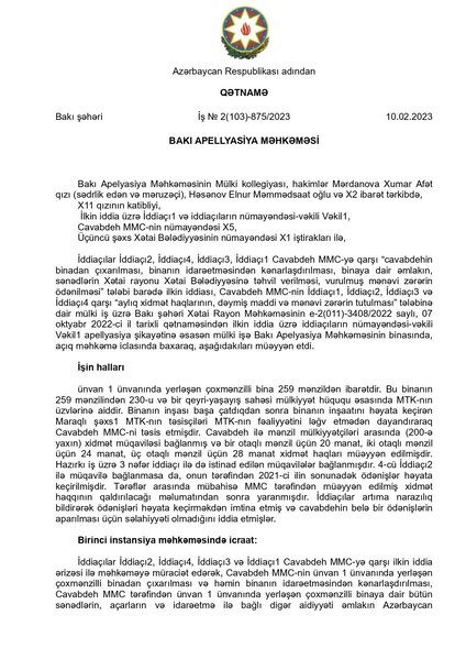 Bakıda tikinti şirkətləri çoxmənzilli binalardan çıxarılır
