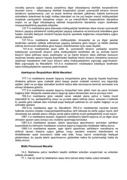 Bakıda tikinti şirkətləri çoxmənzilli binalardan çıxarılır