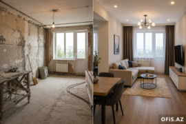 Köhnə tikili mənzildə əsaslı və kosmetik təmirin fərqi nədir?