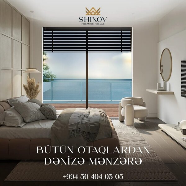 Mərkəzə 10 dəqiqəlik məsafədə, dəniz mənzərəli premium villalar – QİYMƏT