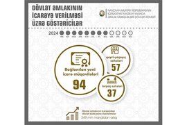 Naxçıvanda dövlət əmlakının icarəsindən büdcəyə daxilolmalar 48,2 faiz artıb