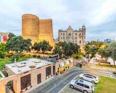 2-otaqlı mənzil kirayə verilir, Sahil m., 70 m