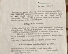Torpaq satılır, Türkan qəsəbəsi, Maqomayev 2