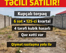 Şəki, kupçali torpaq satilir
